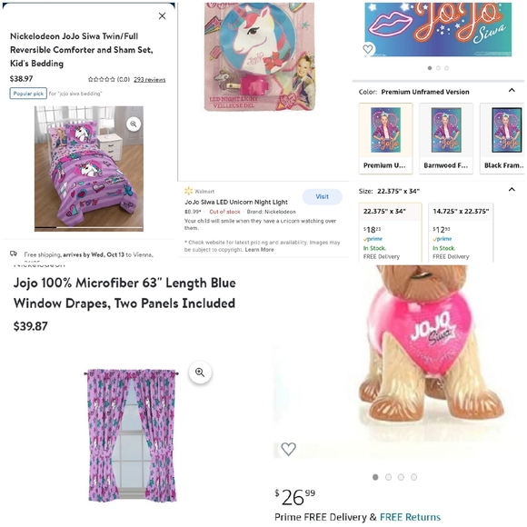 COPY - Large Jojo Siwa Bedroom Decor Bundle - Picture 10 of 10